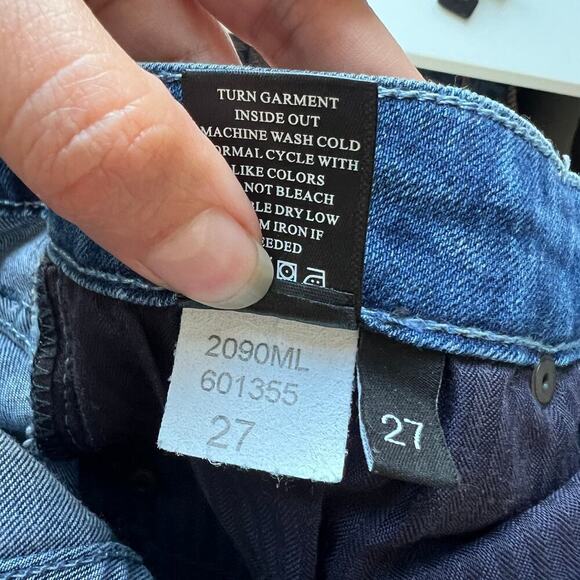 Parker Smith Boss Lady Raw Edge Straight Ankle Jeans Size 27 - Picture 8 of 8